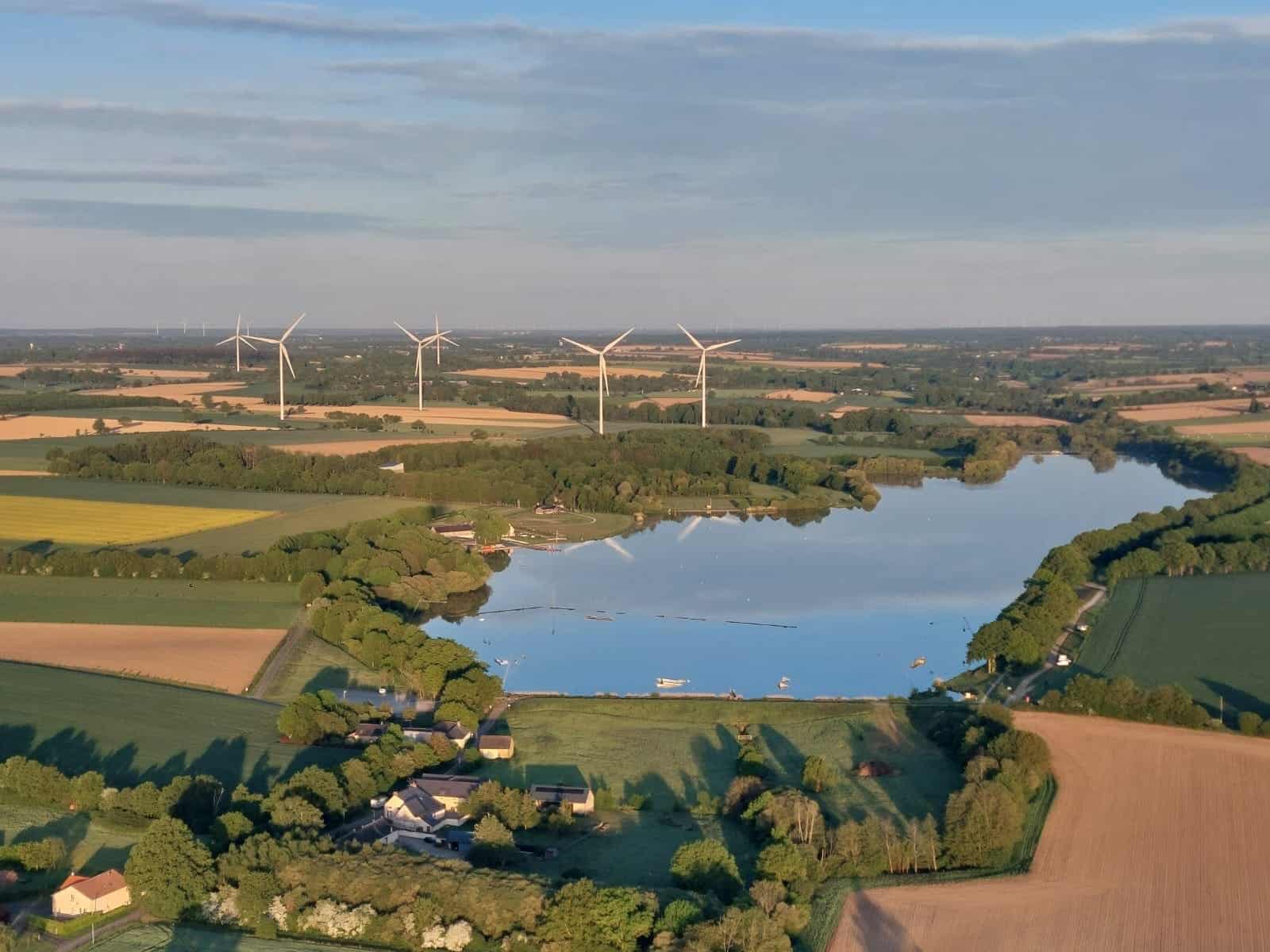 Montgolfière Ballots La Rincerie Base de Loisirs Mayenne