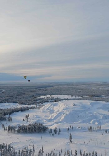 vol montgolfiere laponie