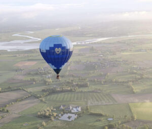 Montgolfière bleu